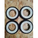 OCCASIONS pneus white wall x4 + chambre a air x4