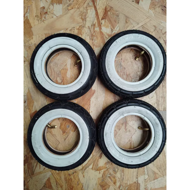 USATO pneumatici bianchi x4 + camera d'aria x4 - Evolve Skateboards