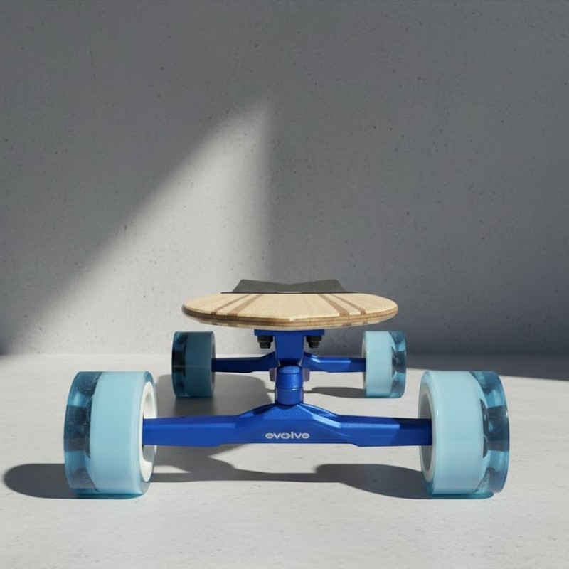 Stoke X Blue Edition - Skateboard électrique Evolve édition limitée bleu