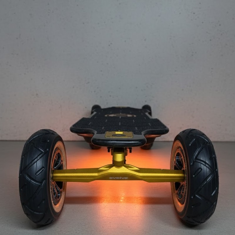 Diablo Carbon Gold Edition - Skateboard électrique Evolve édition limitée or