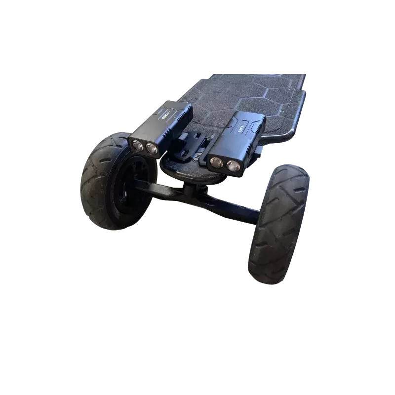 Kit luz EVO-850 Front Dual montado em e-skate Evolve